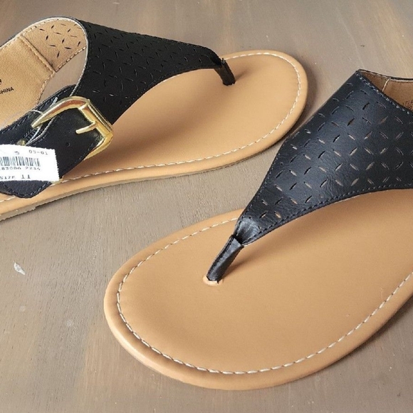 Lower east side womens black thyme sandals size 11. New in box - Picture 1 of 4